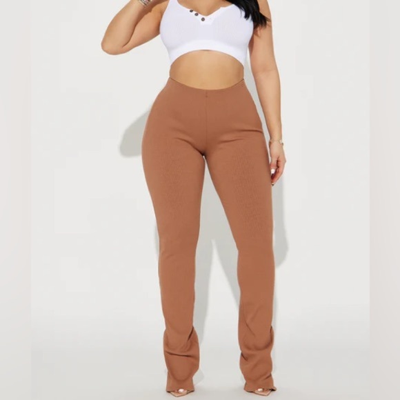 Fashion Nova Adriana Snatched Pants in Nude | Body Sculpting Pants in Nude NWT - Picture 1 of 5